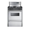 Summit Appliance 24 Inch Wide Electric Range In Stainless Steel Tem630bkwy