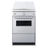 Summit Appliance 24" Wide Slide-In Style 220v Electric Range In White