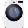 Lg 7.4-Cu. Ft. Front Load Gas Dryer With Turbosteam & Built-In Intelligence, 12 Cycles, White