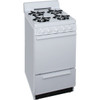 Premier 20 In. 2.4 cu. ft. 4 Burner Gas Freestanding Coil Range, Manual Clean, White, ADA SAK100OP