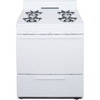 Premier 30 In. 3.9 cu. ft. 4 Burner Gas Freestanding Range, Manual Clean, White, ADA