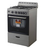 Avanti PRO 24 In. 2.6 Cu. Ft. 4 Burner Gas Freestanding Range, Manual Clean, Stainless Steel, ADA