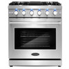 Cosmo 30" Haven Collectionection 4.5 Cu Ft Gas Range Convection Oven Ss