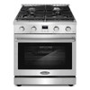 Cosmo 30" Lumin Collection 4.8 Cu Ft Gas Range 4 Burners Convection Oven In Ss