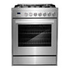 Cosmo 30" Nebula Collection 5.0 Cu Ft Gas Range 5 Burners Convection Oven Ss