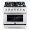 Cosmo 36" Vista Coll 4.5 Cu Ft Gas Range 6 Burners Convection Oven LED Panel Ss