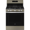 GE 30 In. 5.3 Cu. Ft. 4 Burner Gas SmartHQ Freestanding Range, Crisp Mode, Self-Clean, Slate