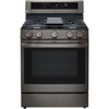 Lg 5.8-Cu Ft Gas Convection Smart Range, Black Stainless Steel