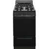 Premier 20 In. 2.4 Cu. Ft. 4 Burner Gas Freestanding Coil Range, Manual Clean, Black, ADA