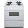 Premier 30 In. 3.9 Cu. Ft. 4 Burner Grate Gas Freestanding Range W/Window, Manual Clean, White, ADA