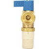 IPS Corporation Water-Tite 1/4 Turn Brass Valve W/Blue Handle