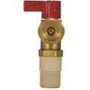 IPS Corporation Water-Tite 1/4 Turn Brass Valve W/Red Handle