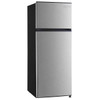 Seasons ENERGY STAR 7.1 cu. ft. 22 in. W Compact Top Freezer Refrigerator, Stainless Steel Look