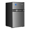 Premium Levella 3.1cf Top-Freezer Compact Refrigerator Silver