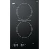 Summit Appliance 20" Two-Burner Electric, Smooth Cooktop W/ Black Glass Surface