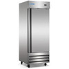 Norpole 23 Cu. Ft. Stainless Steel Reach-In Freezer With Solid Door