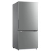 Seasons ENERGY STAR 18.7 cu. ft. 30 In. Bottom-Freezer Refrigerator With Ice Maker, Stainless Steel Look, ADA