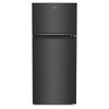 Whirlpool ENERGY STAR 16.3 cu. ft. 28 In. W Top Freezer Refrigerator, Black