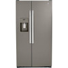 GE 25.3 cu. ft. 36in. Side By Side Refrigerator With Ice Maker, Slate