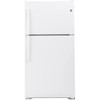 GE ENERGY STAR 21.9 cu. ft. 33in. Top Freezer Refrigerator With Ice Maker, White, ADA