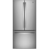 GE ENERGY STAR 24.7 cu. ft. 33in. French Door Refrigerator With Ice Maker, Stainless Steel