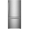 Mora 17.2 Cubic Feet Bottom Freezer Refrigerator In Stainless Steel