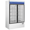 Norpole 2 Swing Glass Door Merchandiser Refrigerator 48" In White
