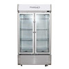 Premium Levella 18.0 Cu. Ft. Double Door Commercial Refrigerator In Gray
