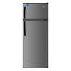Premium Levella 7.3cf Top-Freezer Compact Refrigerator Silver