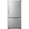Whirlpool ENERGY STAR 18.7 cu. ft. 30 In. W Bottom Freezer Refrigerator With Ice Maker, Monochromatic Stainless Steel