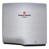 World Dryer Slimdri Hand Dryer, Stainless Steel, Brushed
