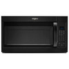 Whirlpool 1.9 cu. ft. Over The Range Microwave With Steam, Black, 1000 W