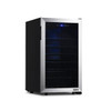 NewAir Freestanding 50 Bottle Compressor Wine Fridge In Stainless Steel, Adjustable Racks And Exterior Digital Thermostat NWC050SS00