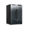 NewAir Shadow Series Wine Cooler Refrigerator 12 Bottle & 39 Can Dual Temperature Zones, Freestanding Mirrored Wine And Beverage Fridge
