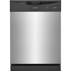 Frigidaire Built-In Dishwasher, 62 Dba, Stainless Steel, Front Control, 2 Wash Cycles, 24"