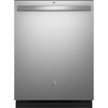 GE ENERGY STAR 24 In. Top Control SmartHQ  Dishwasher With Plastic Interior, Sanitize Cycle, Dry Boost, Stainless Steel