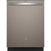 GE ENERGY STAR 24 In. Top Control SmartHQ Dishwasher With Plastic Interior, Sanitize Cycle, Dry Boost, Slate GDT550PMRES