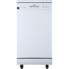 Danby 18 In. Wh Elec Portable Dshwshr W/ 4-Cycles W/ 8-Place Settings Capacity