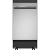 GE ENERGY STAR 18 In. Top Control SmartHQ Dishwasher With Stainless Steel Interior, Sanitize Cycle, Stainless Steel