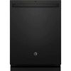 GE ENERGY STAR 24 In. Top Control SmartHQ Dishwasher With Ss Interior, Sanitize Cycle, Dry Boost, Black