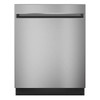 GE ENERGY STAR 24 In. Top Control SmartHQ Dishwasher With Stainless Steel Interior, Sanitize Cycle, Stainless Steel, ADA