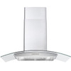 36 In. Vista Collection 380 CFM Ducted Wall Mount Range Hood, Button Controls, LED Lights, Stainless Steel