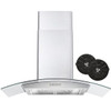 Cosmo 36 In. Vista Collection 380 CFM Wall Mount Range Hood,cos-668a900-Dl