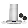 Cosmo 36 In. Vista Collection 380 CFM Wall Mount Range Hood,cos-668as900-Dl