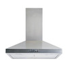 Winflo 36" Convertible Stainless Steel Wall Mount Range Hood, Mesh Filters