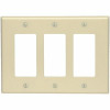 Leviton Decora 3-Gang Midway Nylon Decorator/Rocker Wall Plate - Ivory