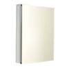 Zenna Home Aluminum Medicine Cabinet With Beveled Mirror, Frameless, 24" X 30" EMRA2430