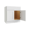 CNC CABINETRY Luxor Vanity Base Cabinet, 42"W X 34.5"H X 21"D, Shaker White L10-V42