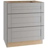 Mill's Pride Richmond Shaker Kitchen Cabinet, Drawers, Vesuvius Gray, 24x34.5x24 BD24-RVG