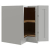 CNC CABINETRY Luxor 36" Lazy Susan, Shaker Misty Grey L03-LS36R